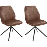 MCA Furniture MCA Ottawa - Veloursoptik mit Keder, Stuhl belastbar bis 120 Kg