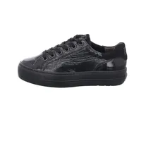 Paul Green Damen Pauls, Frauen Low-Top Sneaker,Turnschuhe,Laufschuhe,schnürschuhe,schnürer,Plateausohle,Halbschuhe,Schwarz (Black),37.5 EU / 4.5 UK - 37.5 EU