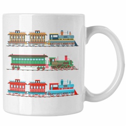 Trendation Tasse Trendation - Züge Tasse Geschenk Eisenbahner Lokführer Spruch Lokomotive Geschenkidee Eisenbahn Modelleisenbahn weiß