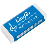 Läufer Radiergummi Plast Soft 0131, für Blei- und Buntstifte, aus Kunststoff,