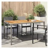 vidaXL Gartentisch 150 x 90 x 75 cm Grau