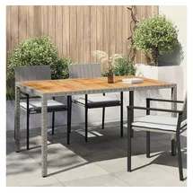 vidaXL Gartentisch 150 x 90 x 75 cm Grau