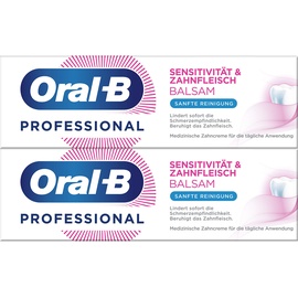 Oral B DoppelpackOral-B Sensitivität & Zahnfleisch Balsam Sanfte Reinigung Zahncreme 2x75 ml