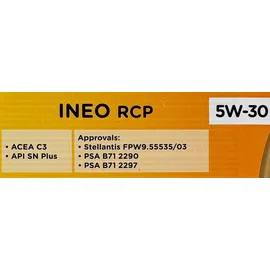 sgplusmh Ineo RCP Stellantis FPW9.55535/03 5W-30 5 l