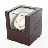 Futchoy 2+0 Uhren Automatisch Watch Winder Holz Uhrenbeweger Automatikuhren Box Device, Automatischer Uhrenaufzug, Uhrenbox aus Holz,3 Richtungseinstellungen