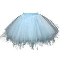 KEERADS Damen Tüllrock 50er Rockabilly Petticoat Tutu Unterrock Kurz Ballett Tanzkleid Ballkleid Abendkleid Gelegenheit Zubehör - Einheitsgröße