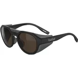 Bollé Ascender Unisex-Sonnenbrille Vollrand Pilot Kunststoff-Gestell, schwarz