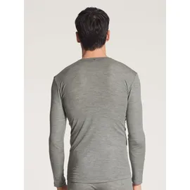 CALIDA Wool & Silk Langarmshirt Grau L
