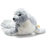 Steiff Soft Cuddly Friends Aila Robbe 40 cm - Kuscheltier für Kinder - weich & kuschelig - waschbar - eisblau (063916)