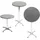 Mojawo Mojawo® Bistro Stehtisch Ø60cm Höhenverstellbar Klappbar Balkontisch Gartentisch