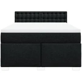 vidaXL Boxspringbett 140 x 200 cm Schwarz