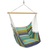 HOPLO Hängesessel Sea Breeze 354 XXL mit 2 Kissen 100 % Baumwolle