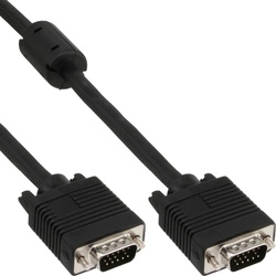 InLine D-Sub (VGA) – D-Sub (VGA) 0,3 m Entfernung (17803B) (0.30 m, VGA), Video Kabel