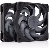 Noctua NF-A12x25 G2 PWM SX2-PP chromax.black 120 mm PWM Gehäuselüfter 2er-Pack