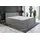 A&J MöbelLand Boxspringbett ALF 160 x 200 mit 2 Bettkästen, Bonell-Matratze und Topper. Farbe: Grau - Grau