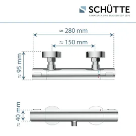 Schütte Los Angeles Duschthermostat Chrom