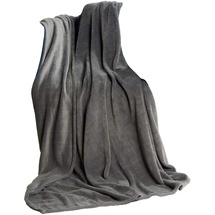 CELINATEX Flauschige Kuscheldecke 150 x 200 cm grau Decke Sofa Wohndecke weich Soft Mikrofaser Fleece Oeko-TEX TV-Decke