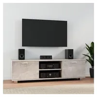 Furnicato TV-Schrank Betongrau 140x40,5x35 cm Holzwerkstoff