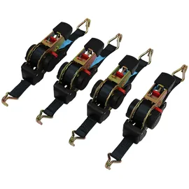 Trutzholm Spanngurte 3 m x 25 mm 320/640 daN selbstaufrollend 4er Set