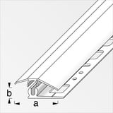 alfer Niveauausgleichs-Profil 1 m, 31 x 7 mm Aluminium eloxiert silber