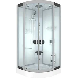 AcquaVapore Dampfdusche Duschtempel Sauna Dusche Duschkabine D46-20T2 100x100 cm ohne 2k Scheiben Versiegelung