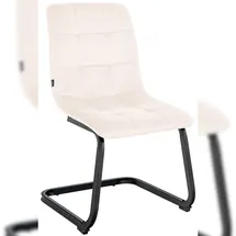 CLP Esszimmerstuhl Vermont Samt creme