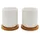 Bredemeijer Teetassen Set weiß 200ml Bambus Unters. 142013