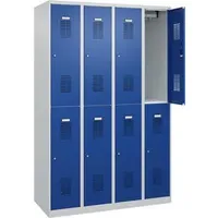 C+P CP Garderobenspind »Basis PLUS« 4x2 mit Zylinderschloss, blau,