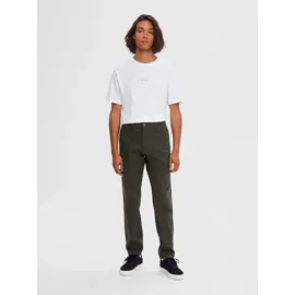 Selected New Miles Slim Fit Chinohose Grün 30 32