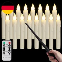 FREEPOWER 16Er Schwebende LED Kerzen Mit Zauberstab Fernbedienung Timer Flackern