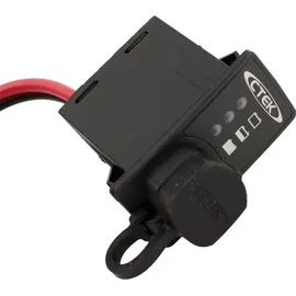 Ctek 56-380 Ladebuchse und Ladezustandsanzeige Ringkabelschuh M8 Comfort Indikator M8