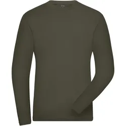 Bio Stretch Langarmshirt "JN1804" UV-Schutz - XXL - olive