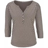 LASCANA Blusenshirt Damen taupe Gr.32/34
