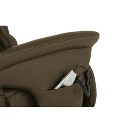HIMOLLA Sessel 7418 Leder 81 x 111 x 95 cm Braun elektrisch