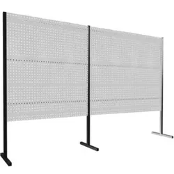 Kappes Trennwand RasterPlan Doppelfeld 180° H1500 mm RAL 7035 Ausstattung 2 LP