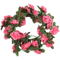 VidaXL Weihnachtskränze Blumen 6 Stk. Rosa 240 cm Vidaxl