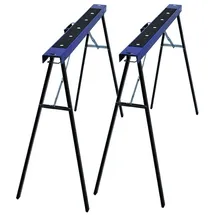 Helo24 Klappbock 2x Arbeitsbock Stützbock Montagebock Unterstellbock Werkstatt C3, 250 kg max. Belastbarkeit, (2-St) blau