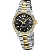 Lotus Edelstahl Damen Uhr Armbanduhr silber gold Luxus Elegant Classic UL18978/3