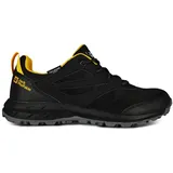 Jack Wolfskin Woodland Texapore Low K Walking-Schuh, Black/Burly Yellow Xt, 31 EU