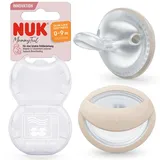 NUK MommyFeel Silikon 2 Stück grau - 0−9 M | Greige | Sandstone