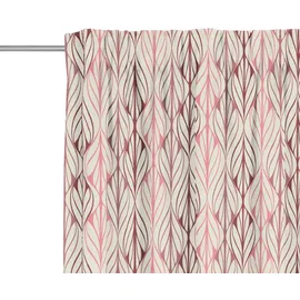 ADAM Audio Vorhang ADAM "Wave" Gr. 1, bunt (rot, natur, rosa), B:142cm H:145cm, Jacquard, Baumwolle, Leinen, Gardinen, aus Leinen und Bio-Baumwolle