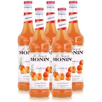 Monin Sirup Mandarine 700ml - Cocktails Milchshakes Kaffeesirup (5er Pack)