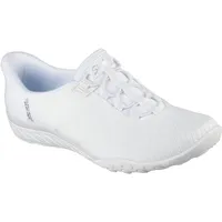Skechers Atmen Sie einfach – Knitty Waves freihändige Slip-Ins, Weiss/opulenter Garten, 36 EU - 36 EU