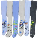 TupTam Baby Jungen Strickstrumpfhose 6er Pack, Farbe: Farbenmix 2, Größe: 62-74 - 62-74