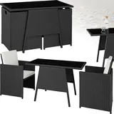 Tectake Lausanne Set 3-tlg. schwarz