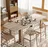 Homcom Esstisch ausziehbar 180-260 x 76,6 cm beige