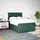 vidaXL Boxspringbett 140 x 200 cm Dunkelgrün