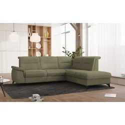 Ecksofa SIT & MORE "Astoria L-Form", grün, B:256cm H:91cm T:225cm, 45000, Sofas, wahlweise mit motorischer Relaxfunktion