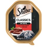 Sheba Classics mit Rindfleisch - Katzennassfutter in Pastete (Rabatt für Katzen