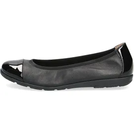 CAPRICE Klassische Ballerinas für Damen, schwarz, Größe 38 EU